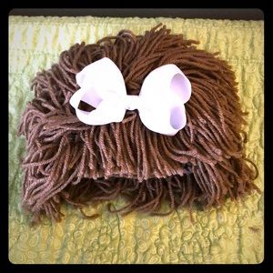 Hand crocheted knit hat